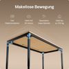 Desktronic Elektrisch höhenverstellbarer Schreibtisch HomeMax 160x80cm Schwarz/Bambus mit Memory-Funktion, Anti-Kollisions Technologie, USB-A und USB-C-Ladeanschlüssen Bild 3