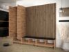 Garderoben-Set Melire VI, Kleiderschrank, Unterschrank, Griffe aus Metall (Farbe: Artisan Eiche, Manila 16) Bild 3