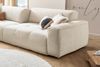 KAWOLA Big Sofa PALACE 3-Sitzer mit Sitztiefenverstellung Cord cremeweiß 74 x 120 x 298 cm Bild 4