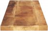 Tischplatte, Rechteckig Raues Massivholz Mango, 100 x 20 x 2,5 cm Bild 4