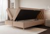Selsey 'Caresso' Boxspringbett mit Bonellmatratze, Topper, Velours, beige, 140x200 cm Bild 3