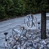 Outdoor Solar-Leuchte ,Astri', hängend oder liegend, Metall, silber, Ø 30cm Bild 3