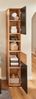 Hochschrank Revel / Riom , Holzwerkstoff , Schwarz, Holzfarben , 30 x 187 x 30 cm Bild 3