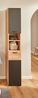 Hochschrank Revel / Riom , Holzwerkstoff , Schwarz, Holzfarben , 30 x 187 x 30 cm Bild 2