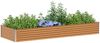 vidaXL Hochbeet Hellbraun 290 x 100 x 36 cm Verzinkter Stahl 42017360 Bild 3