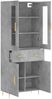 vidaXL Highboard Betongrau 69,5x34x180 cm Holzwerkstoff 3198525 Bild 4