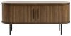 Liadomo Lowboard Uriel, TV-Möbel, TV-Board, TV-Unterschrank, 120 oder 180 cm Breite, Schiebetüren, Lamellen, schwarz, weiß, Natur, braun Bild 4