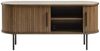 Liadomo Lowboard Uriel, TV-Möbel, TV-Board, TV-Unterschrank, 120 oder 180 cm Breite, Schiebetüren, Lamellen, schwarz, weiß, Natur, braun Bild 3