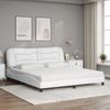 vidaXL Bett mit Matratze "Hvar" Weiß 180x200 cm Kunstleder 3208739 Bild 3