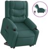 vidaXL Relaxsessel mit Aufstehhilfe Elektrisch Dunkelgrün Stoff 3310278 Bild 4