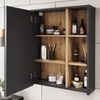 Badspiegelschrank Viola Grau/Artisan 60 x 75 cm mit offenen Regalen Vicco Bild 4