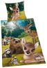 Herding Bettwäsche Animal Club Waldtiere 135 x 200cm Baumwolle Wendemotiv Bild 2