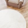 Interiyou Fellteppich Fargo, Rund, Höhe: 11 mm, Teppich Wohnzimmer, waschbar, pflegeleicht, Anti-Rutsch-Rückseite Bild 3