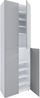 VCM Schuhschrank Lona 919224 Weiß / Grau H. 220 x B. 70 x T. 40cm Bild 2