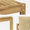 vidaXL Outdoor-Sofagarnitur mit Kissen 4 pcs Weiß und Beige 3386017 Bild 5