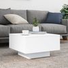 vidaXL Couchtisch mit LED-Leuchten Weiß 55x55x31 cm 836574 Bild 5