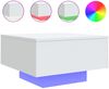 vidaXL Couchtisch mit LED-Leuchten Weiß 55x55x31 cm 836574 Bild 2