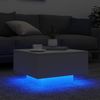 vidaXL Couchtisch mit LED-Leuchten Weiß 55x55x31 cm 836574 Bild 4