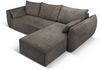 Micadoni Ecksofa Kaelle 4-Sitzer mit Schlaffunktion Rechts Chenille Grau Bild 3