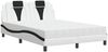 vidaXL Bett "Viana" mit Matratze Weiß und Schwarz 120x200 cm Kunstleder 3208788 Bild 2