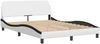 vidaXL Bett "Viana" mit Matratze Weiß und Schwarz 120x200 cm Kunstleder 3208788 Bild 4