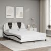 vidaXL Bett "Viana" mit Matratze Weiß und Schwarz 120x200 cm Kunstleder 3208788 Bild 3