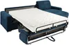 Vente-unique - CALITO Sofa SamtStoff Blau - B 223 cm152 cm x H 85 cm x L 278 cm Bild 4