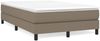 vidaXL Polsterbett, Stoff, 25,0 cm, Taupe, 120x200 cm, mit Lattenrost, Schwarz Bild 2