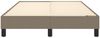 vidaXL Polsterbett, Stoff, 25,0 cm, Taupe, 120x200 cm, mit Lattenrost, Schwarz Bild 5