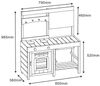 HOME DELUXE Matschküche aus Holz MUDINO - Grau Bild 4