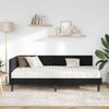 vidaXL Eckbettgestell mit Matratze mit Kopfteil 2 pcs Schwarz Samt 3393973 Bild 3