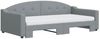 vidaXL Tagesbett Ausziehbar mit Matratze Hellgrau 100x200 cm Stoff 3197553 Bild 3