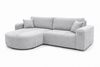 Kaiser Möbel Ecksofa mit Schlaffunktion für Wohnzimmer, Cordstoff Tilia, ROUND ONE, abgerundete Form, Liegefunktion, Stauraum, modernes Design Bild 3