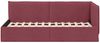vidaXL Eckbettgestell mit Kopfteil Weinrot 90 x 190 cm Stoff 42016458 Bild 5