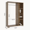Kleiderschrank Nesbyen Walnussoptik [en. casa] Bild 3