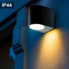 Wandstrahler, IP44, schwarz, 1x GU10, H 9,2cm Bild 5