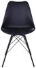 House Nordic Esszimmerstuhl, PU-Leder, schwarz, Beine schwarz - 2er set Bild 2
