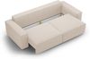 Micadoni Schlafsofa Jodie 3-Sitzer Boucle Beige Bild 4