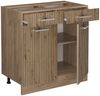 Küchenunterschrank R-Line Artisan-Eiche 80 cm ohne Arbeitsplatte Vicco Bild 4