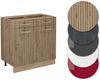 Küchenunterschrank R-Line Artisan-Eiche 80 cm ohne Arbeitsplatte Vicco Bild 5