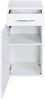 Unterschrank >Graphit< in Weiß Hochglanz aus MDF - 40x79x35cm (BxHxT) Bild 2