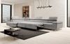 Designer Sofa Maxi mit Schlaf - und Klappfunktion Hellgrau Samt Links Bild 4