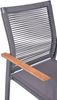 Gartenstuhl 2er Set KURT - Teak, Braun | Stapelstuhl Wetterfest Gartenstühle Outdoor Essstühle Bild 5