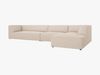 Micadoni Ecksofa Ruby 5-Sitzer Rechts Strukturierter Stoff Ottawa Beige Bild 3