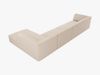 Micadoni Ecksofa Ruby 5-Sitzer Rechts Strukturierter Stoff Ottawa Beige Bild 5