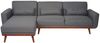 Sofa HWC-J20, Couch Ecksofa, L-Form 3-Sitzer Liegefläche Schlaffunktion Stoff/Textil 280cm ~ anthrazit-grau Bild 3