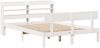 vidaXL Massivholzbett ohne Matratze Weiß 160x200 Kiefernholz 3306624 Bild 3