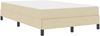 vidaXL Boxspringbett mit Matratze Creme 120 x 200 cm Stoff 3398484 Bild 4