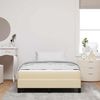 vidaXL Boxspringbett mit Matratze Creme 120 x 200 cm Stoff 3398484 Bild 3