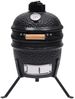 vidaXL 2-in-1 Kamado-Grill, Keramik 56 cm, Schwarz Bild 3